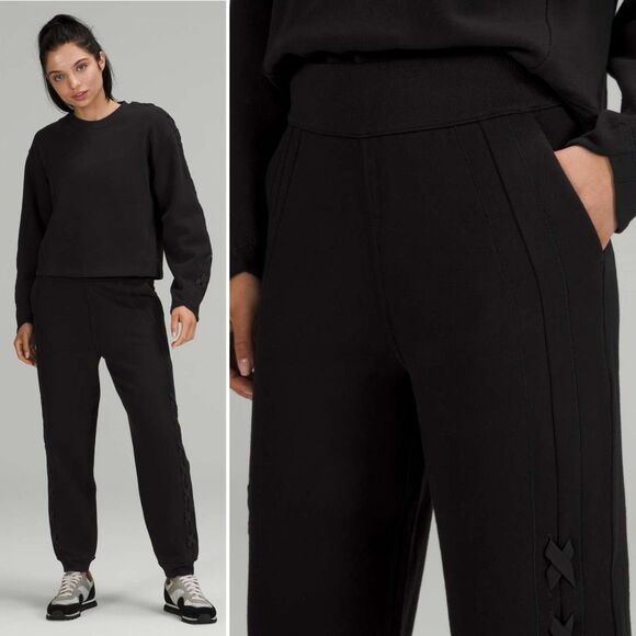 Lululemon Braided Detail High-Rise Jogger in Black Size 12 - Picture 4 of 8